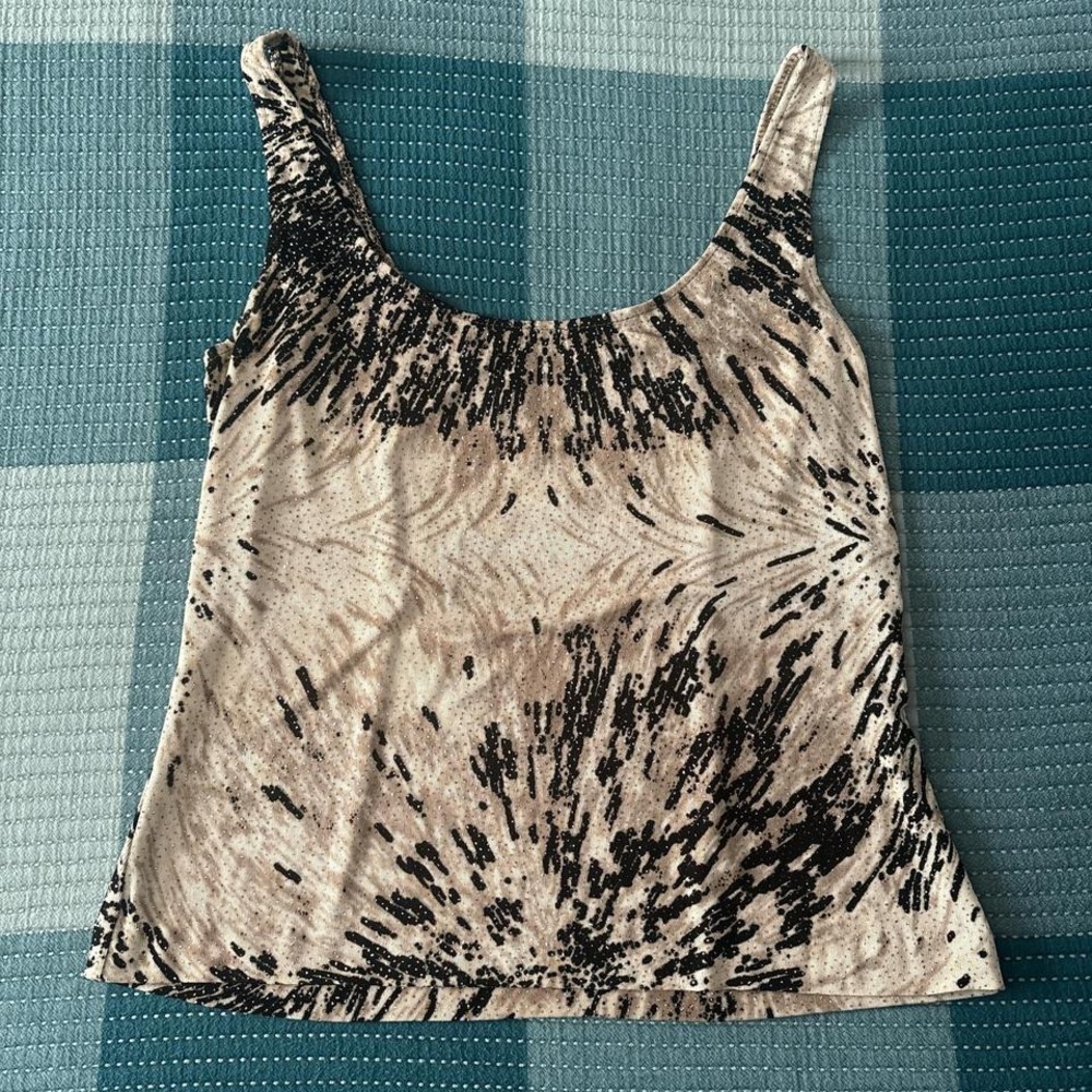 Alex Evenings metallic shimmer tank top